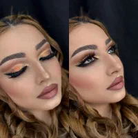 میکاپ و شینیون فقط 1.400 عروس فقط  7.000