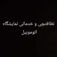 نظافتچی موجه برای نمایشگاه اتوموبیل