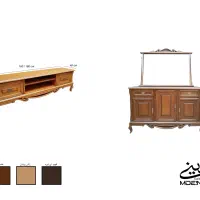 آیینه و‌کنسول کلاسیک چوب راش|بوفه، ویترین، کنسول|تهران, شیخ هادی|دیوار