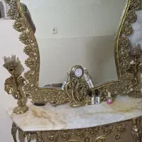 آینه وشمعدان برنز