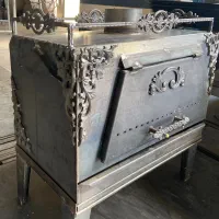 بخاری هیزمی با طراحی فرفورژه