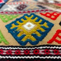 «گلیم دست بافت»|گلیم، جاجیم، گبه|یزد, |دیوار