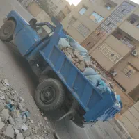 باسلام حمل نخاله ماسه و خاک باغچه با نیسان کمپرسی