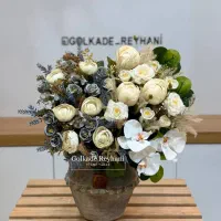 جام گل مصنوعی گلدان پتینه|گل مصنوعی|مشهد, هنرور|دیوار