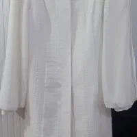 مانتو سفید سایز 38