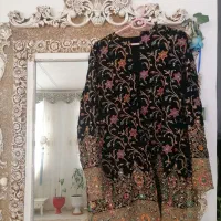 مانتو اینه کاری شده خیلی شیک وزیبا. ساحلی. پیراهن