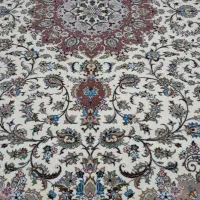 فرش دستبافت کاشان کرک وابریشم زیبا ونمونه