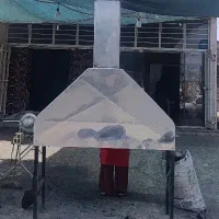 منقل ذغالی و هواکش دو متری