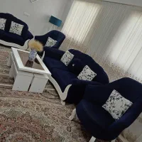 فروش مبل هفت نفره ب همراه جلو مبلی و عسلی|مبلمان خانگی و میز عسلی|فولادشهر, مسکن مهر فولادشهر|دیوار