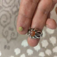 انگشتر عقیق کهنه خطی نایاب|جواهرات|تهران, درختی|دیوار