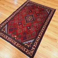 قالیچه دستباف کرک میمه زمینه لاکی|فرش|تهران, اکباتان|دیوار