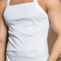 زیرپوش یقه خشتی - جنس پنبه - تنخور ورزشکاری