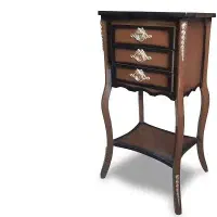 میز چوبی سه کشو