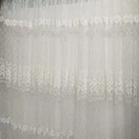 پرده سالم توری گلدار