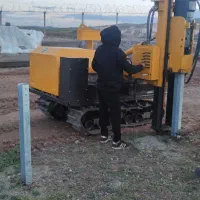 دستگاه پایه کوب نیروگاه خورشیدی و پایه گاردریل