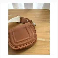 کیف زنانه دوشی دو بند زارا رنگ عسلی|کیف، کفش، کمربند|پرند, فاز ۳|دیوار