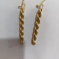 گوشواره النگو طلا در حد نو|جواهرات|خرم‌آباد, |دیوار