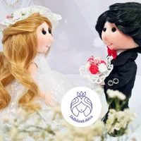 عروسک عروس و داماد. هدیه خاص. تیلدا و فرشته|اسباب‌‌بازی|قم, قلعه یزدیها|دیوار
