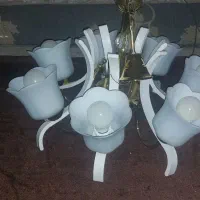 لوستر هفت شاخه گل با دیوار کوب