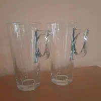 لیوان شیشه ای دسته دار