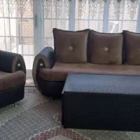 مبل ۸ نفره راحتی جنس درجه یک پاچه ها سالم|مبلمان خانگی و میز عسلی|طرقبه, |دیوار