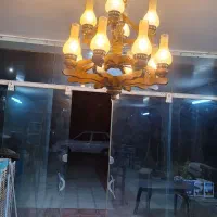 لوستر چوبی ۱۲ شاخه