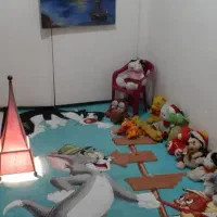 کمد لباس دو کشو ساعت دیواری فرش اتاق بچه اباژور|جاکفشی، کمد، دراور|تهران, مشیریه|دیوار