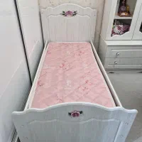 تخت کودک آپادانا با تشک و دو پا تختی