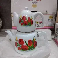 کتری و قوری لعابی مارک راسا|قوری، کتری، قهوه‌ساز دستی|یزد, |دیوار