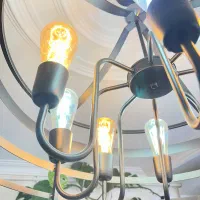 لوستر فلزی|لوستر و چراغ آویز|همدان, |دیوار