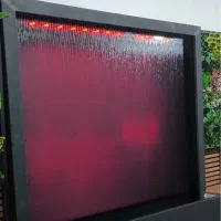 آبنما شیشه ای پرده ای بارانی بهترین قیمت