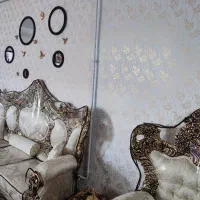 نقاشی ساختمان و طرح کاغذ دیواری