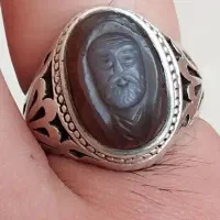 انگشتر نقره شمایل مرتضی علی