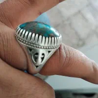 انگشتر تمام نقره فیروزه....