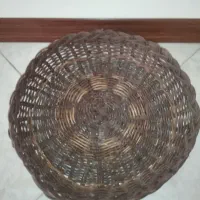 دوتا سبد حصیری چوبی قدیمیدوتا