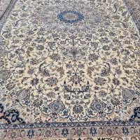 قالی24متری نائین(4×6)کرم گل ابریشم