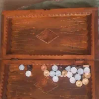 تخته نرد چوب گردوقدمت دار