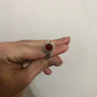 انگشتر نقره رکاب قدیمی دست دلبر