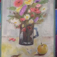 نقاشی با پاستل گچی