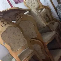 فروش میزغذاخوری طلایی 8نفر|میز و صندلی غذاخوری|بافق, |دیوار