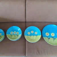 ظروف آشپزخانه ژاپنی و گل آفتابگردان و گل پنبه ای|ظروف سرو و پذیرایی|تهران, اوقاف|دیوار