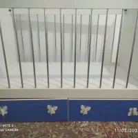 تخت کودک ام دی اف به همراه تشک|اسباب و اثاث بچه|شاهین‌شهر, کوی مهدیه|دیوار