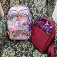 سه تا کوله پشتی خارجی چرخدار + دسته تلسکوپی درحدنو|کیف، کفش، کمربند|تهران, شهرک آزادی|دیوار