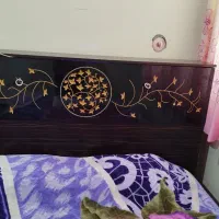 تخت خواب دونفره جکدار سالم و بسیارشیک