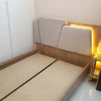 تختخواب چوبی 2 نفره ابعاد 160*200|تخت و سرویس خواب|کاشان, کوچه باسکول|دیوار