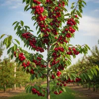 آلبالو مجاری رنگ قرمز درخشان