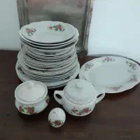 ظروف گلسرخی قدیمی