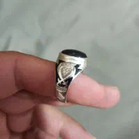 انگشتر سیاه قلم نقره