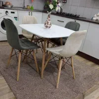 میز نهارخوری شیک تاشو و ایفلی اقساطی