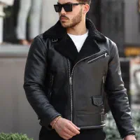 کاپشن چرم ترک برند mero life|لباس|خشت, |دیوار